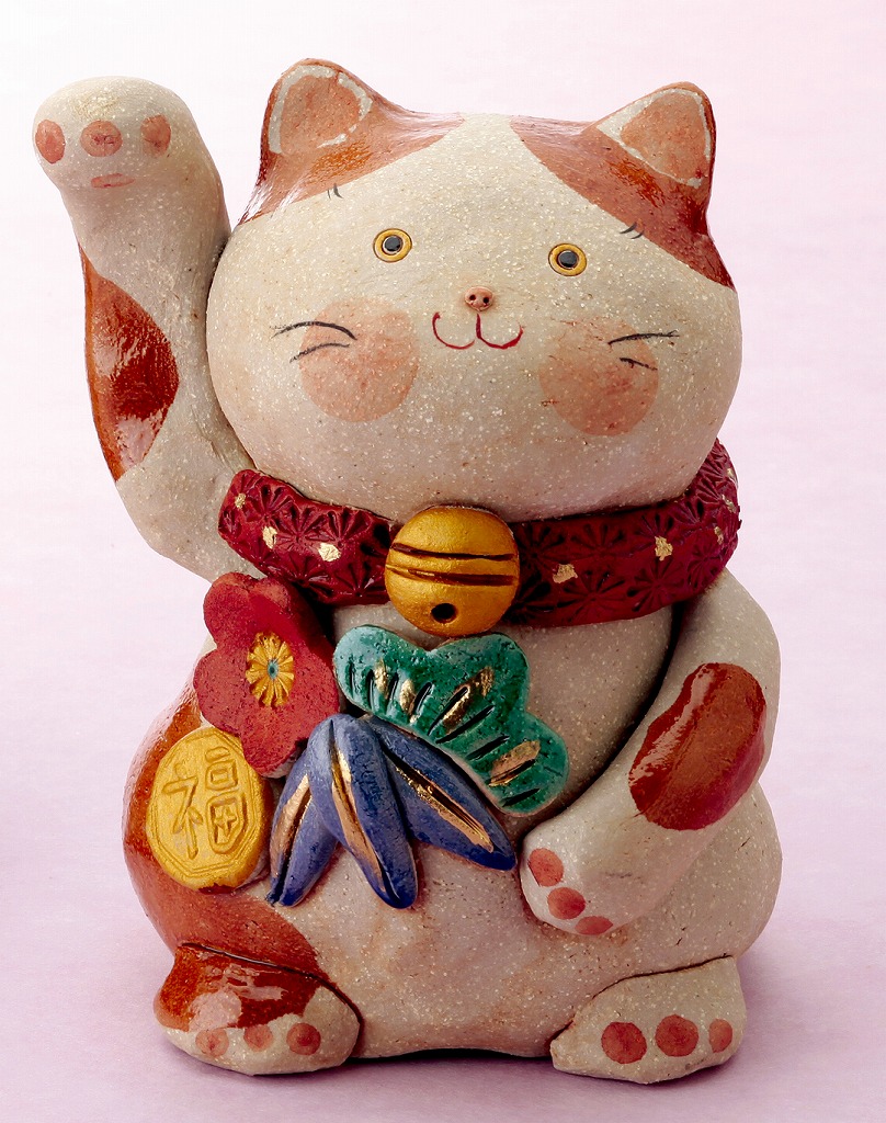 【ご紹介します！安心の日本製！クラフトマンハウスの招き猫】民芸招福猫（大）