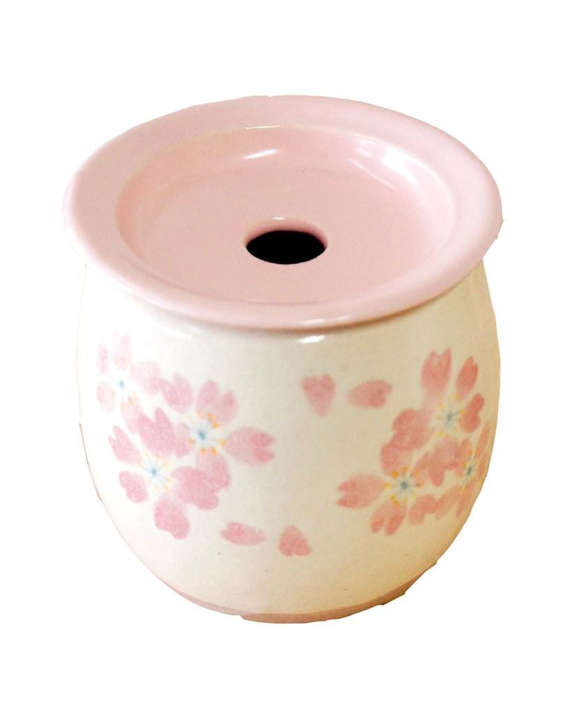 【ご紹介します！安心の日本製！クラフトマンハウスの陶器】流れ桜　香炉
