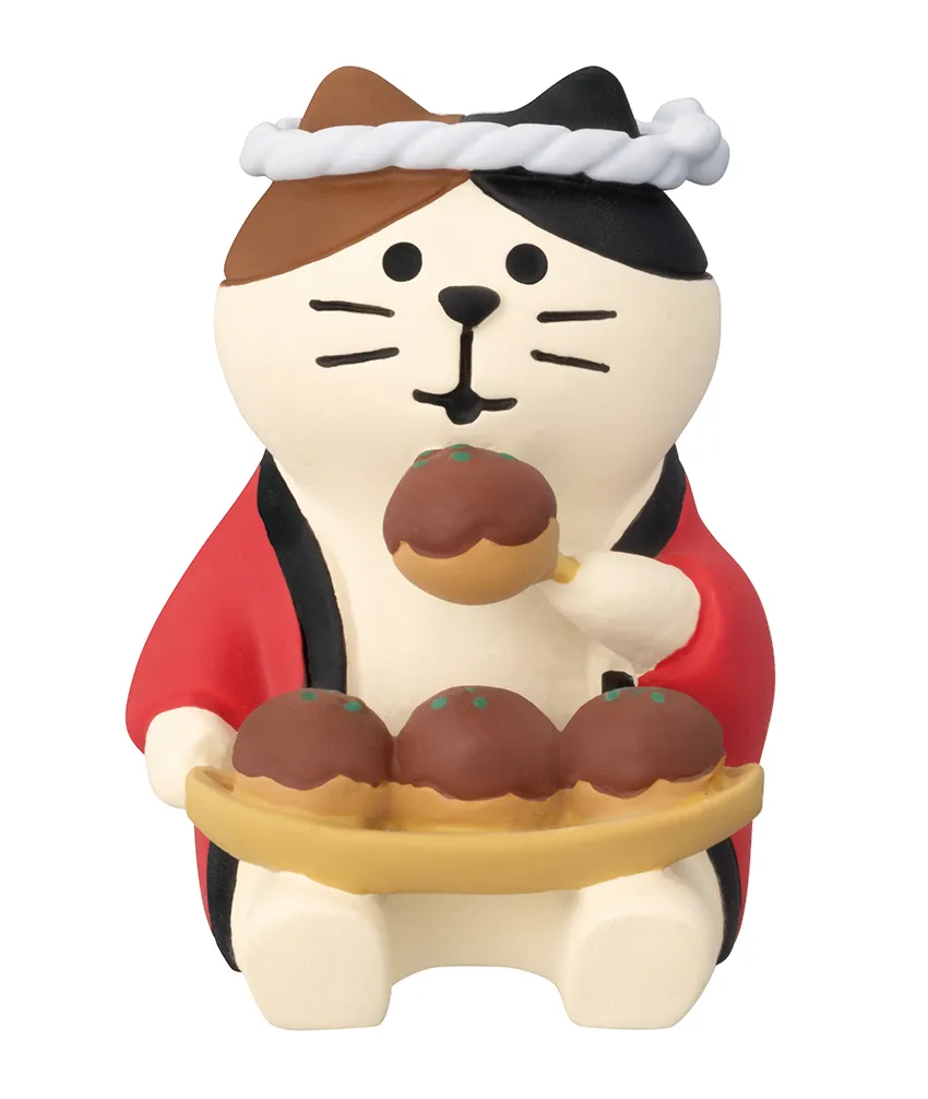 【新登場！かわいい動物達！Concombre！やっぱ好きやねん 大阪】たこ焼きLOVE猫