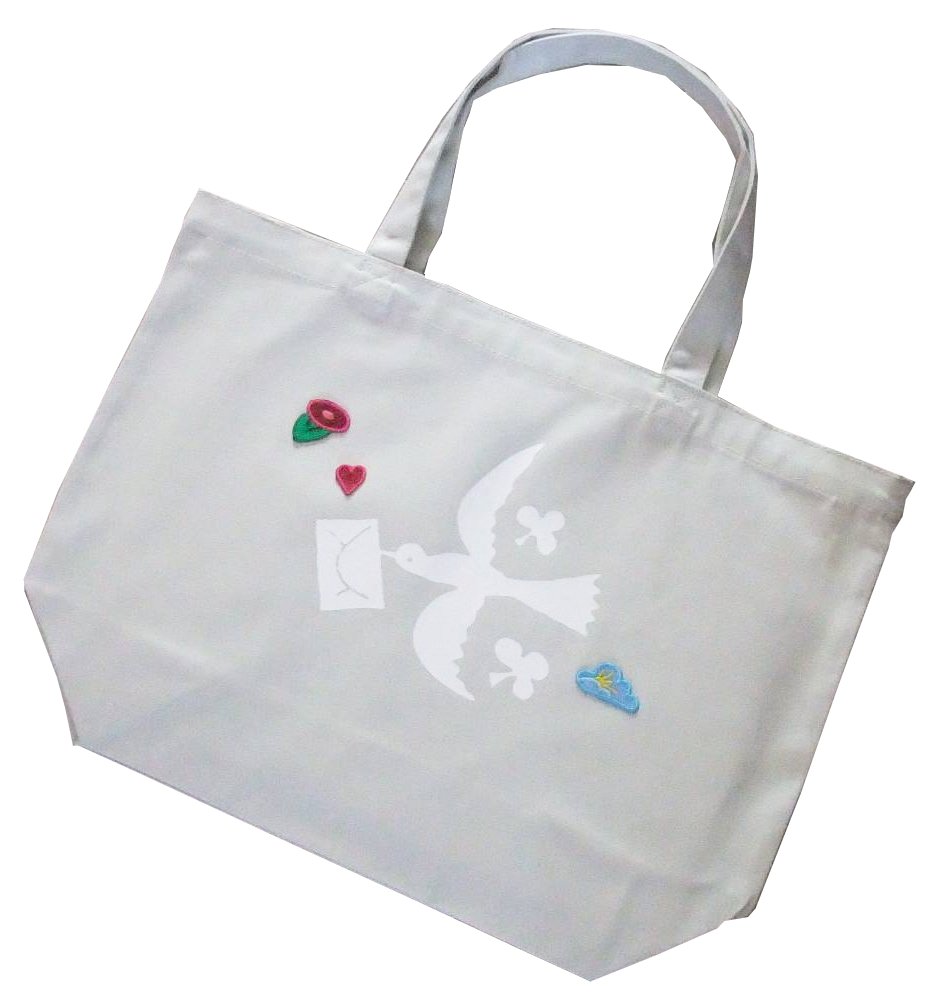 【ご紹介します！かわいいトートバッグを集めました！】tote bag  空の郵便配達 ライトグレー