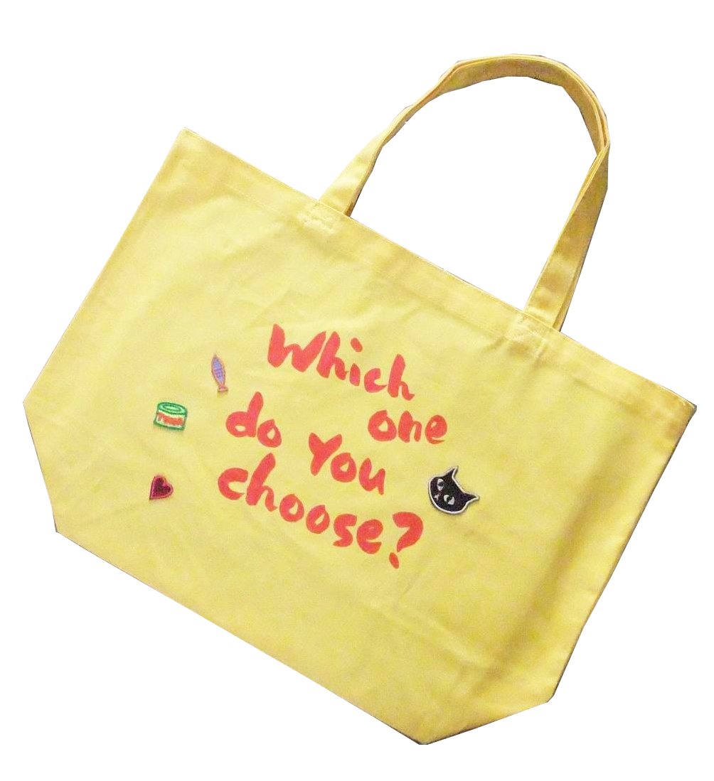 【ご紹介します！かわいいトートバッグを集めました！】tote bag  ３時のねこ イエロー