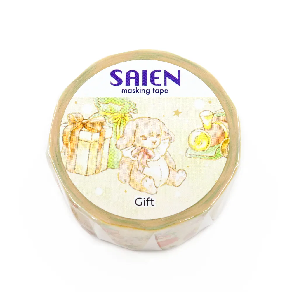 【新登場！日本製！SAIEN マスキングテープ オリジナルシリーズ/箔！】Gift