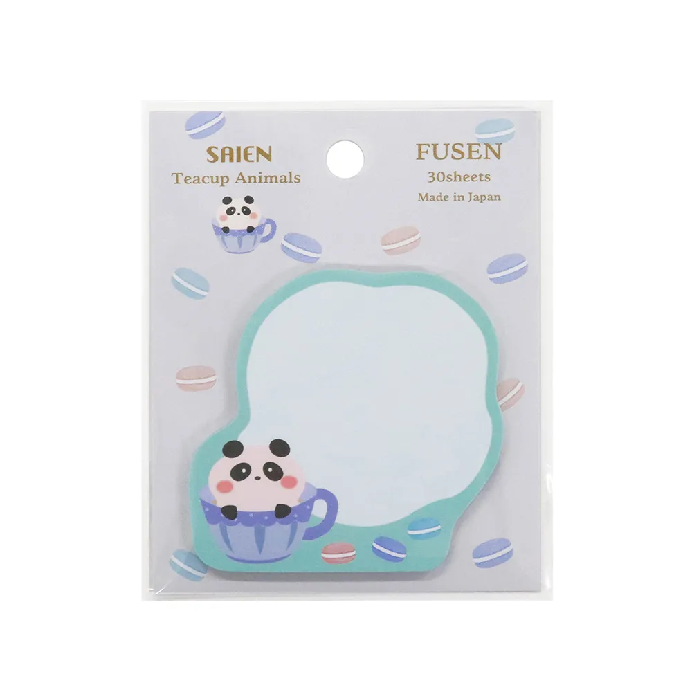 【新登場！安心の日本製！SAIEN Teacup Animals FUSEN!】パンダ