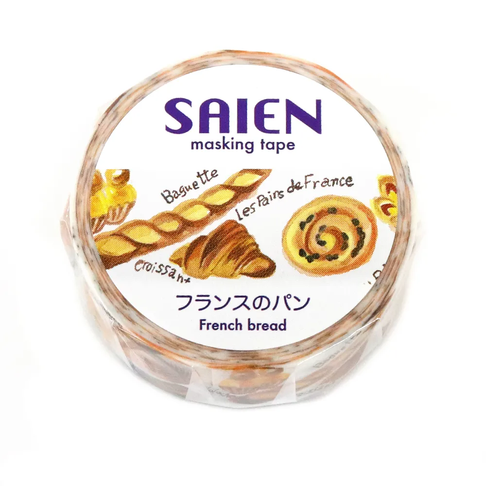 【新登場！日本製！SAIEN 和紙 マスキングテープ オリジナルシリーズ！】フランスのパン