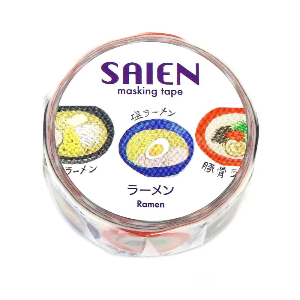 【新登場！日本製！SAIEN 和紙 マスキングテープ オリジナルシリーズ！】ラーメン