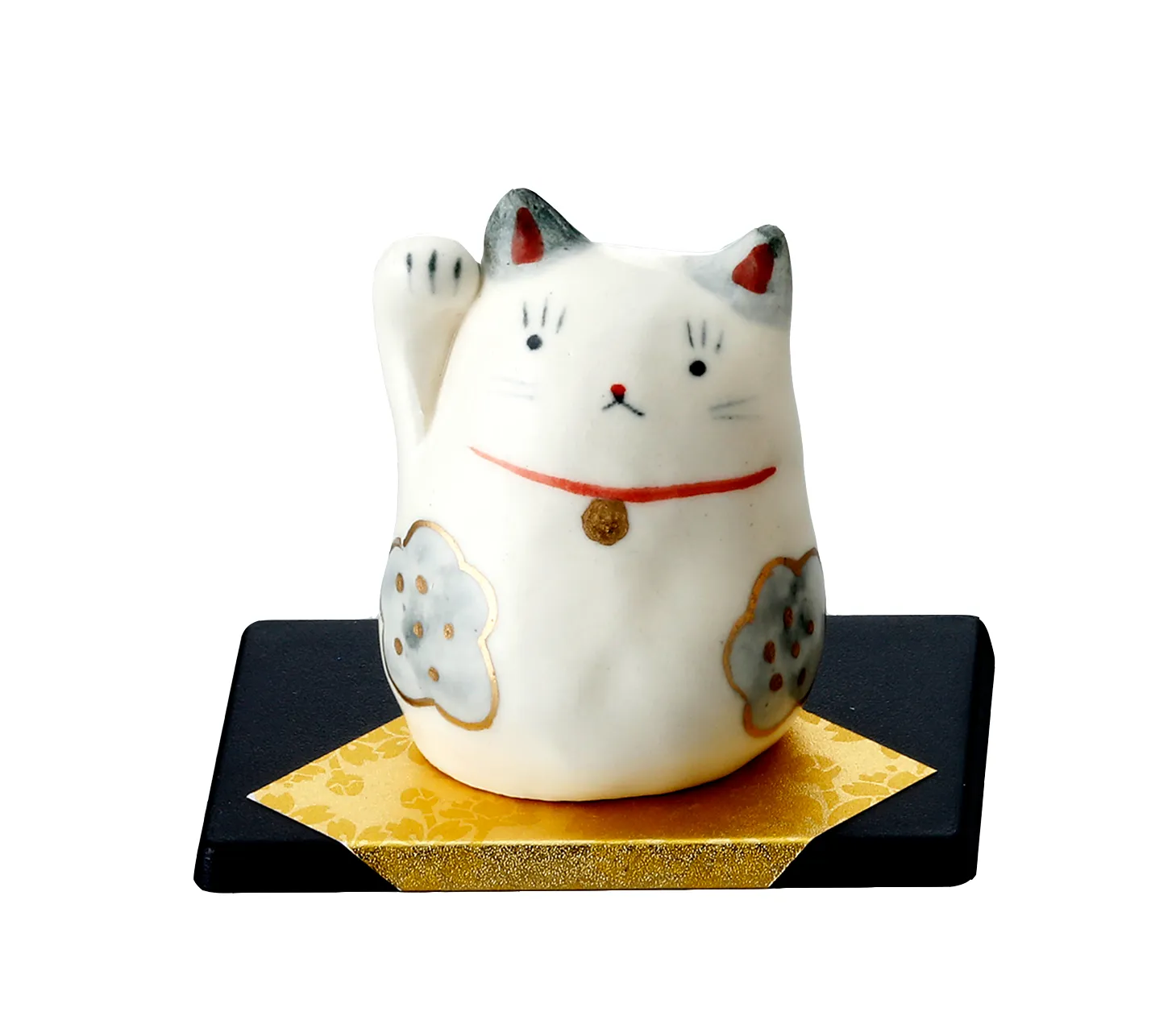 【ご紹介します！安心の日本製！クラフトマンハウスの陶磁器の縁起物！】手描 招き猫（青花）