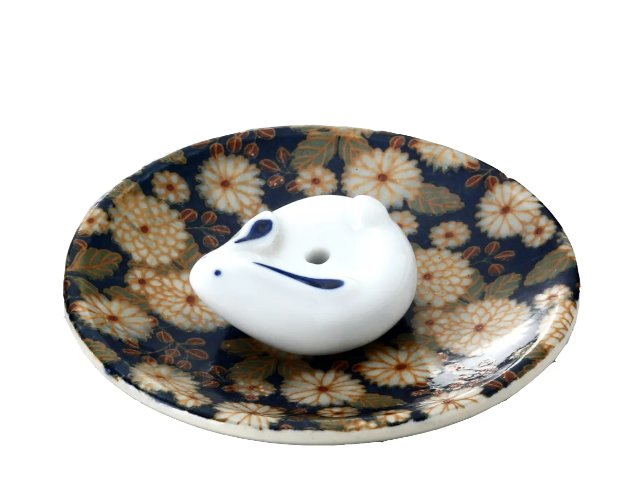 【ご紹介します！安心の日本製！クラフトマンハウスの陶磁器の香立て！】青菊兎　香立