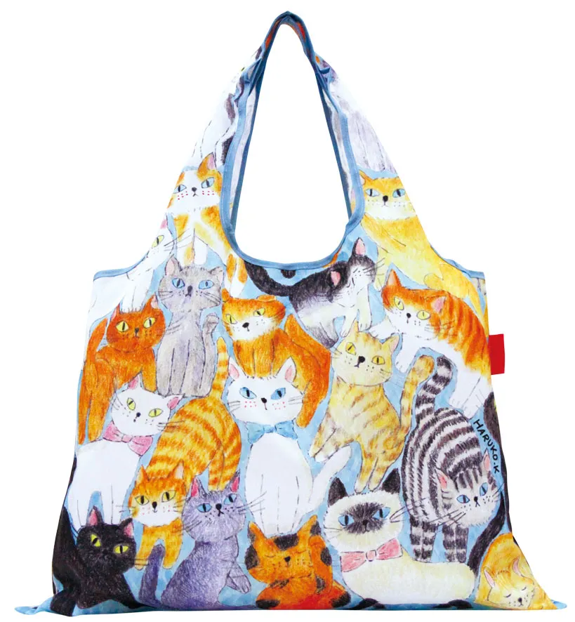 【新登場！デザイナーズジャパンのエコバッグ！2WAY Shoppingbag】ねこちゃん、ねこちゃん