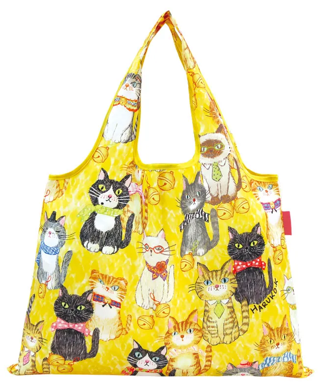 【新登場！デザイナーズジャパンのエコバッグ！2WAY Shoppingbag】猫が整列したら