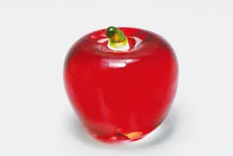 【新登場！可愛らしい色合いのメモリアル・エンディンググッズ！】クリスタルりんご