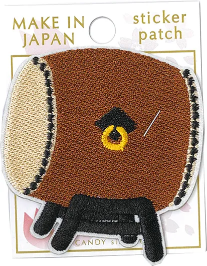 【新発売！日本をイメージした和柄刺繍に注目！2WAY刺繍ステッカーワッペン】太鼓