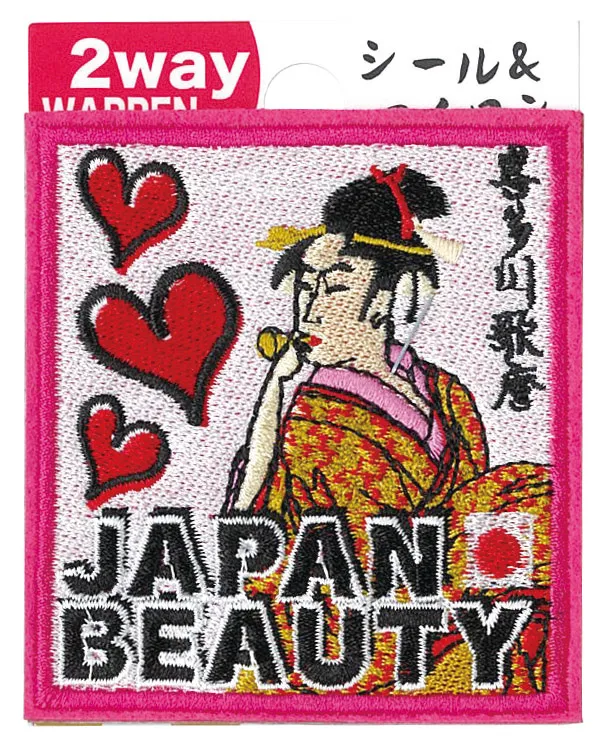 【新発売！日本をイメージした和柄刺繍に注目！2WAY刺繍ステッカーワッペン】JAPANBEAUTY